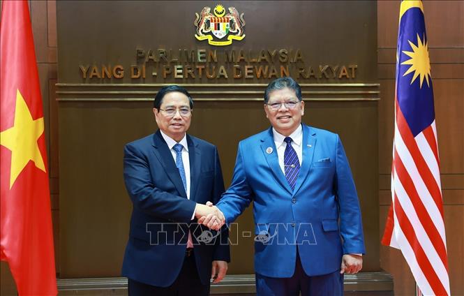 Thủ tướng Chính phủ Phạm Minh Chính hội kiến Chủ tịch Hạ viện Malaysia