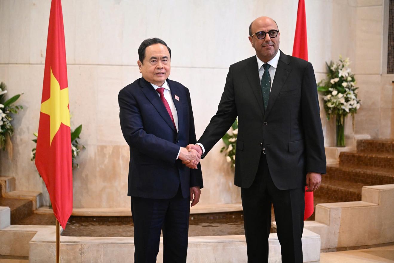 Chủ tịch Quốc hội Trần Thanh Mẫn hội đàm với Chủ tịch Thượng viện Ma-rốc Mohamed Ould Errachid