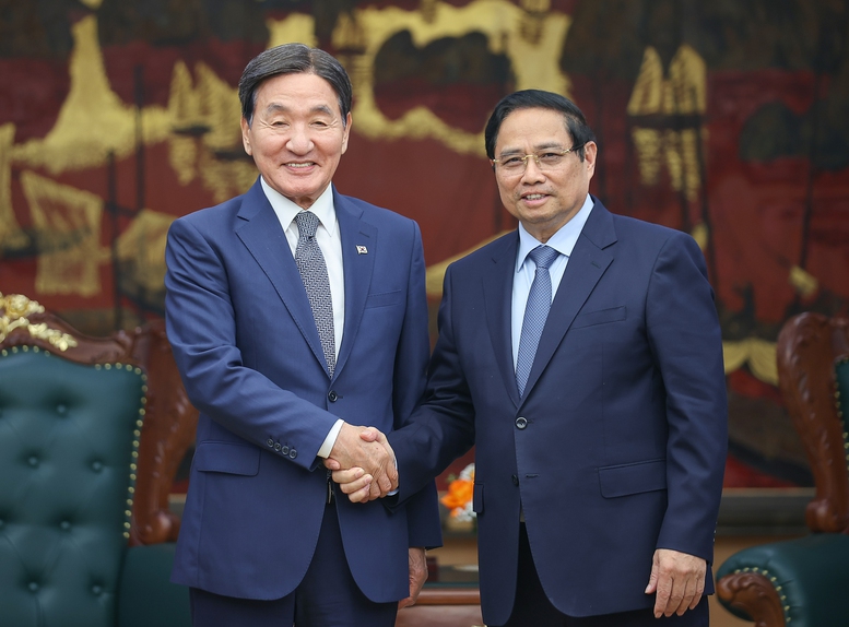 Thủ tướng Chính phủ Phạm Minh Chính tiếp Ông Park Chang Dal, Đặc phái viên của Tổng thống Hàn Quốc