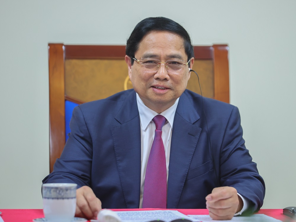 Thủ tướng Chính phủ Phạm Minh Chính điện đàm với Thủ tướng Campuchia Hun Manet