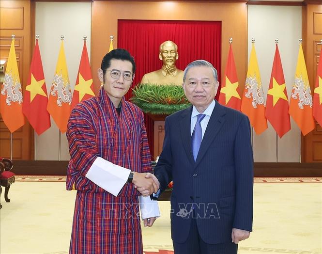 Tổng Bí thư Tô Lâm tiếp Quốc vương Bhutan